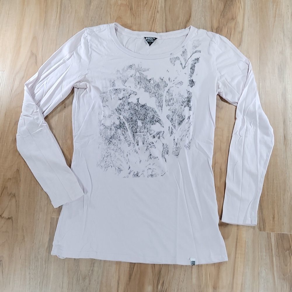💜Roxy Long Sleeve Screenprint Tee Medium